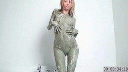 Totally Naked Covered In Mud Paint 1
