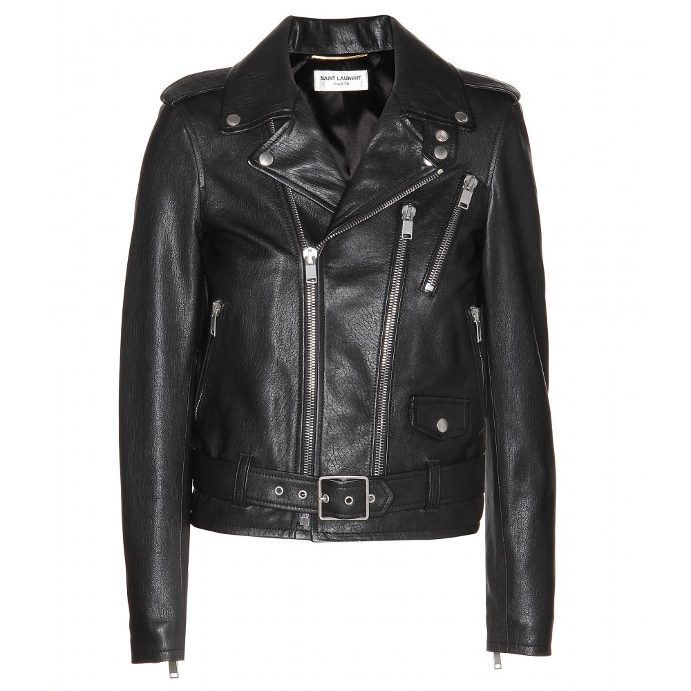 Toughen Up Your Look With Tiffanys Saint Laurent Biker Jacket