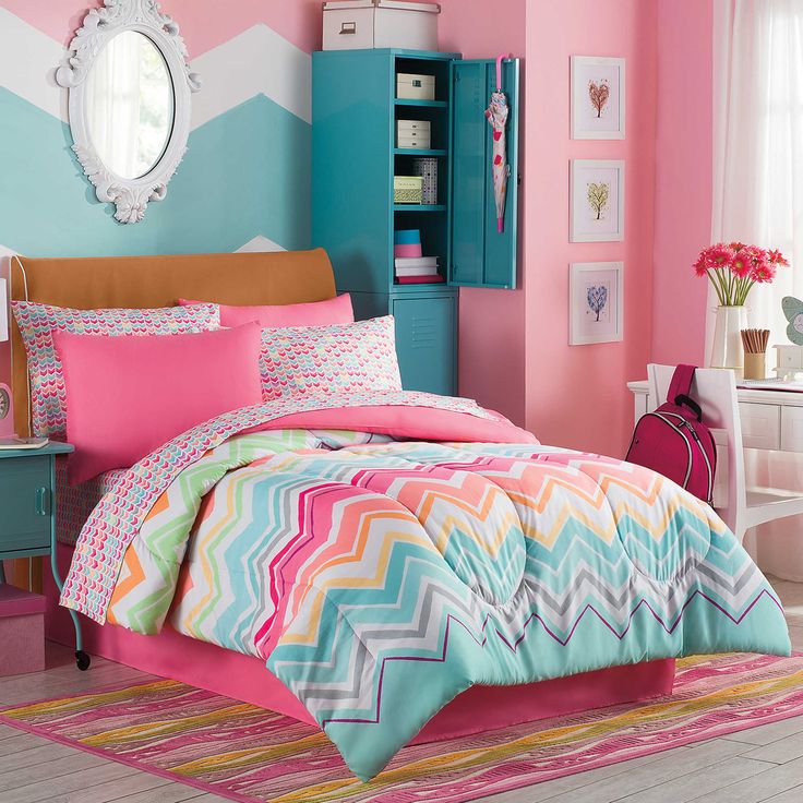 Transform Your Little Girls Room Into A Bright Cheery Space With The Marielle Complete Comforter