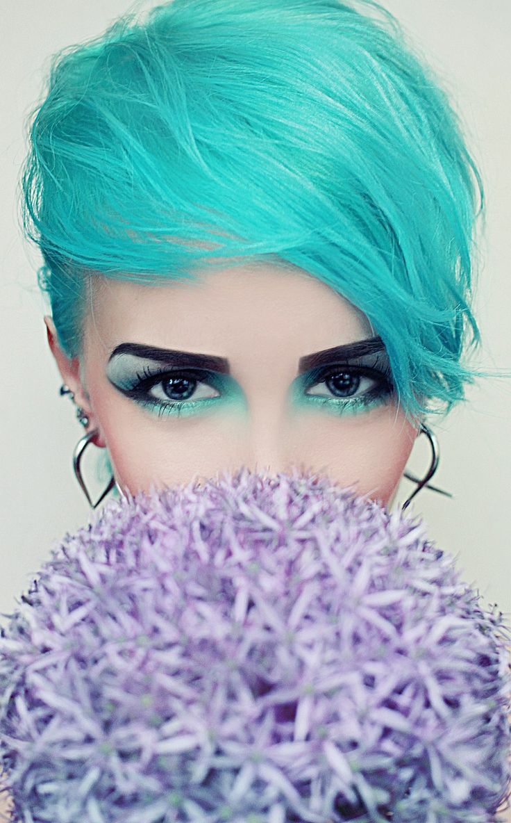 Turquoise Lagoon Colours Mixed With White Toner Or Hair Balsam