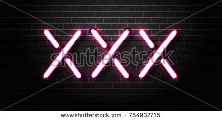 Vector Realistic Isolated Erotic Neon Sign Of For Decoration And Covering On The Wall Background