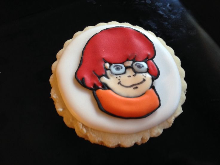 Velma Scooby Doo Decorated Sugar Cookie