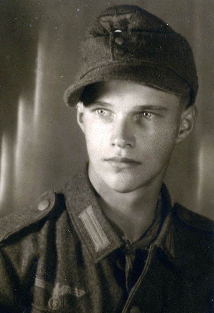 Vintage Photo German Soldier Handsome Portrait Boy Young Man Sexy