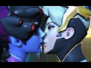 Widowmaker Mercy Kissing Overwatch 1