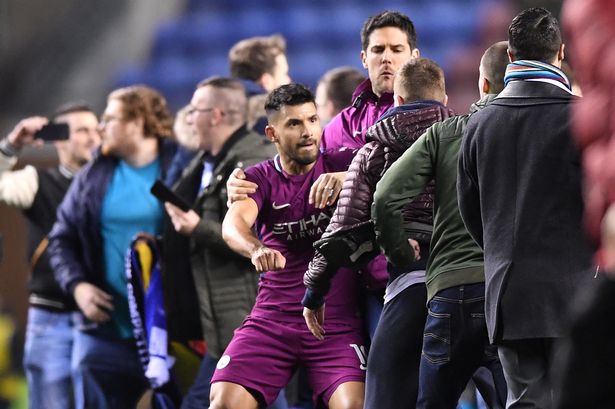 Wiganno Complaints Made To Police After Sergio Aguero Appeared To Be Involved In Altercation With Wigan Fan