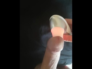 Womanizer Toy Man Moaning Orgasm With Contractions And Big Cumshot