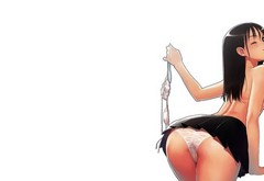 Women Nipples White Panties Anime Girls Original Characters Tony Taka
