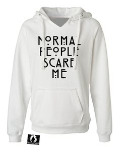 Womens Normal People Scare Me Deluxe Soft Hoodie