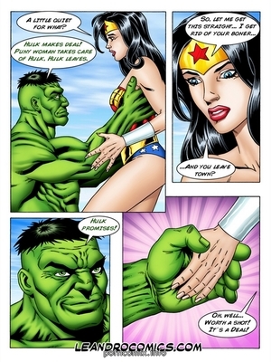 Wonder Woman Incredibly Horny Hulk Porncomics Hentai Comics 1