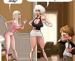 Wonderful Porn Cartoon Having Mother And Girl Lusting For Just One Younger Fella To Shag