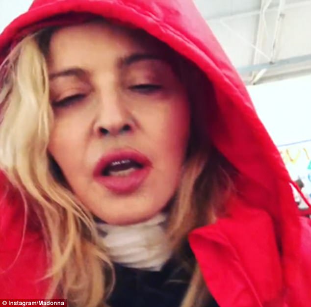 Worse For Wear Madonna Seemed Slightly Worse For Wear During The Video She Posted