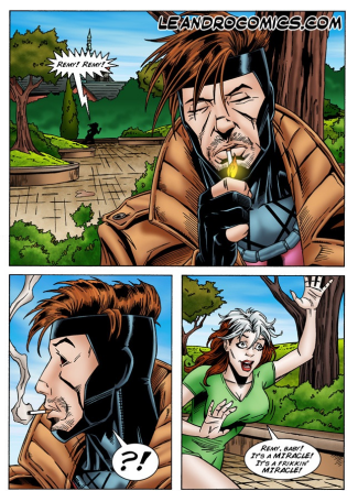 X Men Comics Rogue Gambit Mutant Sex Superhero Wonder Sluts