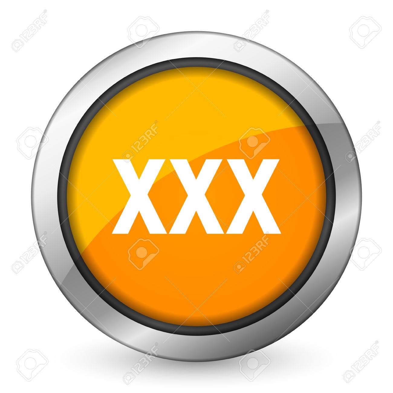 Xxx Orange Icon Porn Sign Stock Photo Picture And Royalty Free