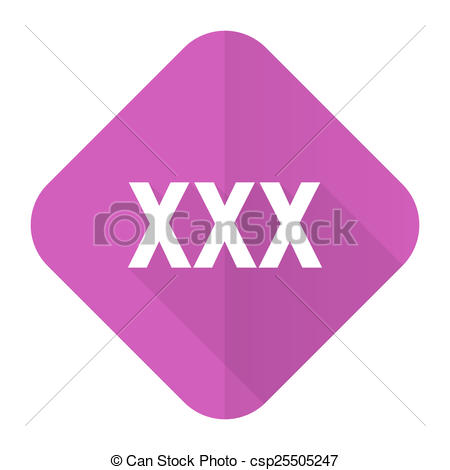 Xxx Pink Flat Icon Porn Sign Drawing Search Clip Art