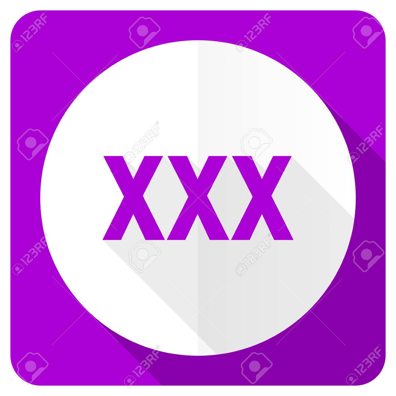 Xxx Pink Flat Icon Porn Sign Stock Photo Picture And Royalty Free