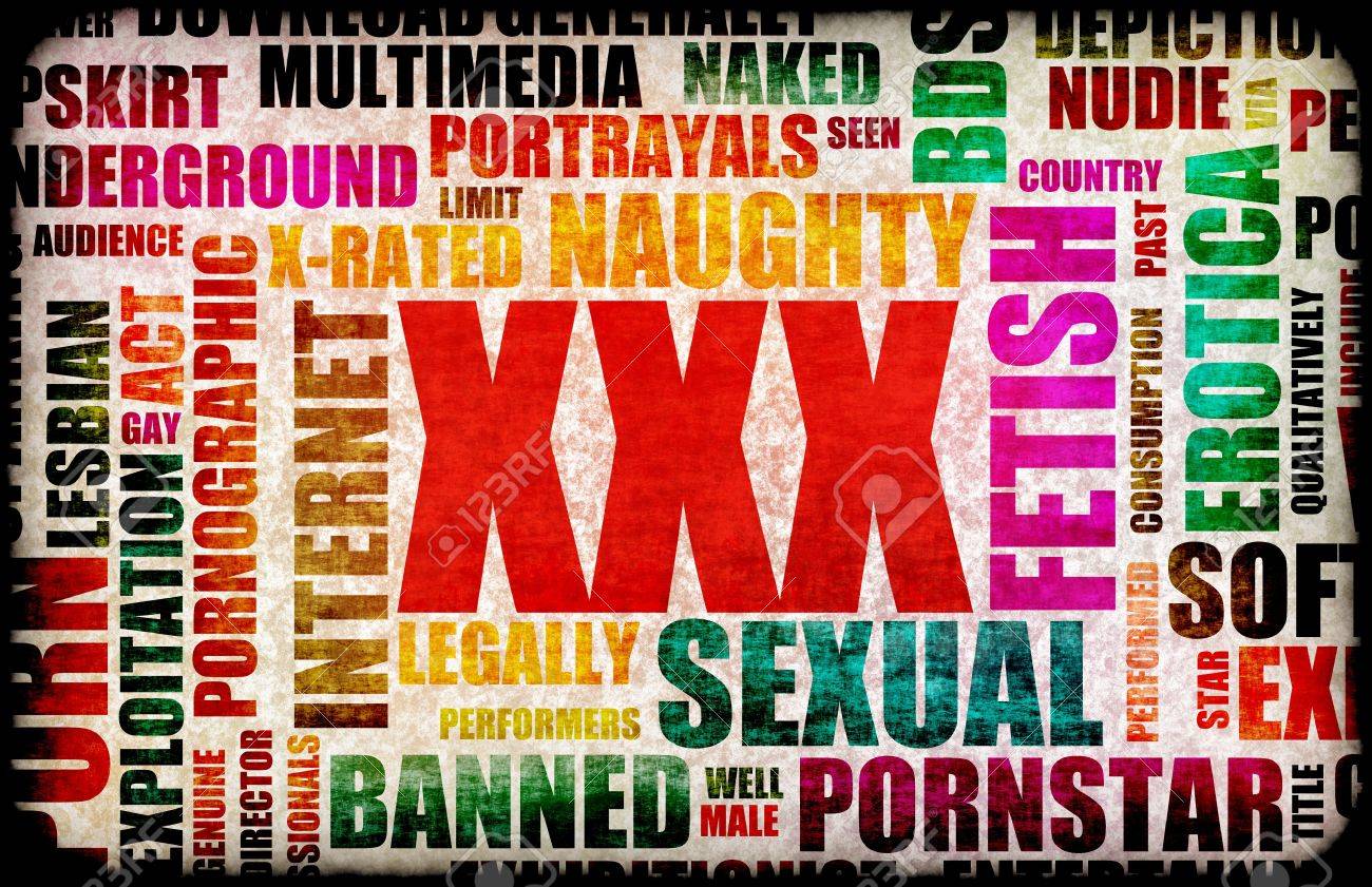 Xxx Porn Sex Industry Concept Grunge Background Stock Photo