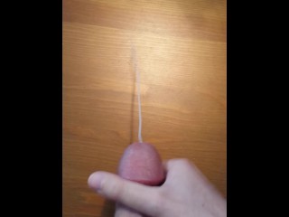 Young Guy With Huge Dick Masturbates And Cums Massive Cumshot
